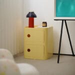 Cream Minimalist Bedside Table