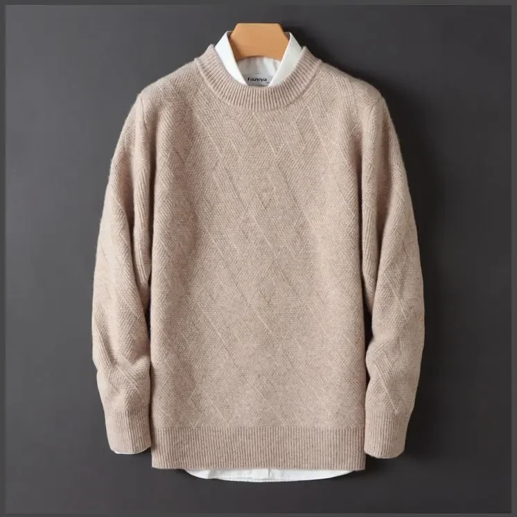 Thick Jacquard Cashmere Sweater - Image 6