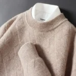 Thick Jacquard Cashmere Sweater