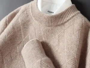 Thick Jacquard Cashmere Sweater