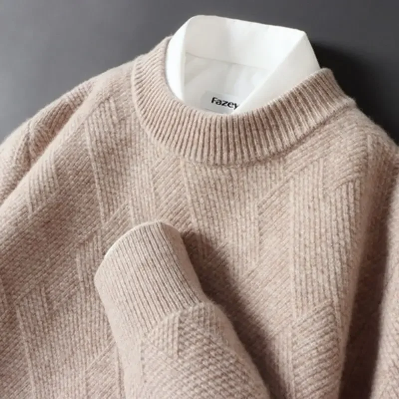 Thick Jacquard Cashmere Sweater