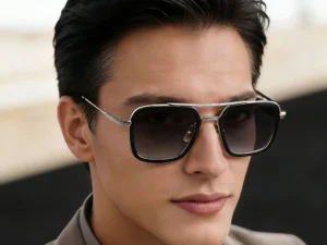 Titanium Square Sunglasses