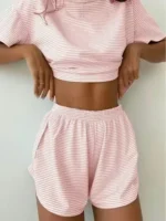 Striped Short Pajama Set
