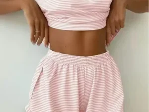Striped Short Pajama Set