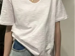 Bamboo Rayon V-Neck Tee