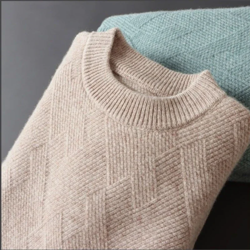 Thick Jacquard Cashmere Sweater - Image 4