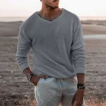 Men's V-Neck Knit Sweater